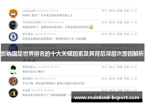 影响国足世界排名的十大关键因素及其背后深层次原因解析 影响国足世界排名的十大关键因素及其背后深层次原因解析
